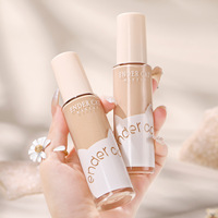 Fond de teint liquide léger longue tenue, résistant à la transpiration et aux traces, pour peaux sèches et grasses, ne s'écaille pas, idéal pour l'export.