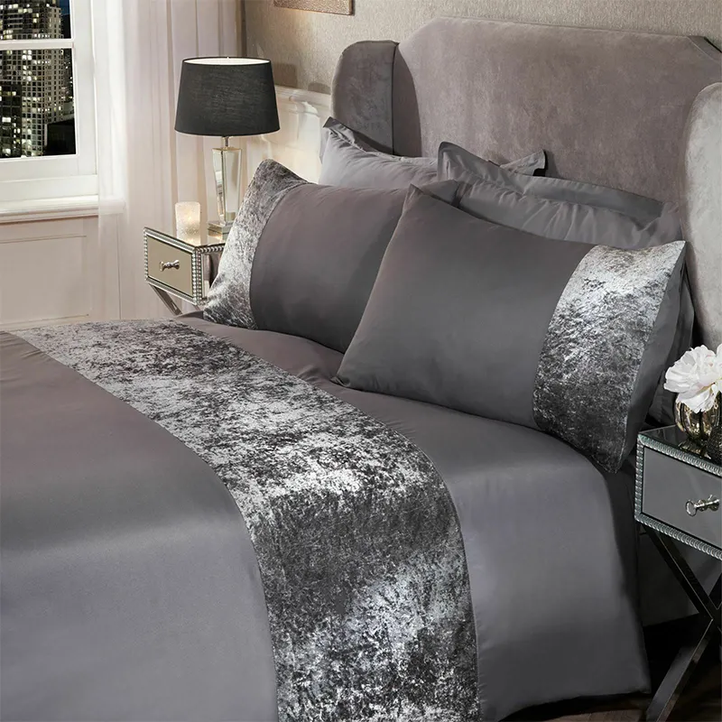 Ensemble de linge de lit en microfibre 100% polyester de luxe brossé européen américain STANDARD OEKO-TEX 3 pièces