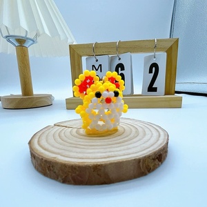 4mm Acrylic Candy Color <b>Customized</b> Cute Animal Keyrings Promotion Gifts Kids Shoulder Bag Charm DIY Lovely Hamster <b>Keychain</b> - Product Image 5