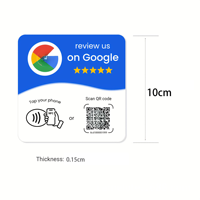 Carte de visite NFC en acrylique et PVC imperméable avec fonction de paiement, plaque personnalisée pour avis sur les réseaux sociaux