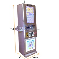 BH Haute Qualité Accessoire de Distributeur de Jetons de Paiement pour Machine à Griffes de Poupées, Matériaux Métal/Acrylique/Verre Trempé/Bois/Inox