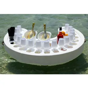 <span class=keywords><strong>Plateau</strong></span> <span class=keywords><strong>de</strong></span> boisson flottant <span class=keywords><strong>de</strong></span> luxe <span class=keywords><strong>table</strong></span> sur l'eau cuir EVA piscine chaise longue piscine flotteur - Product Image 1