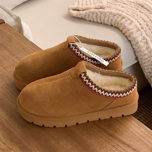 <span class=keywords><strong>Bottes</strong></span> Chelsea Plateforme XIXITIAO pour <span class=keywords><strong>Femme</strong></span> en Cuir Véritable, Chaussures à Enfiler Fourrées Chaudes Hiver, Demi-Mocassins Antidérapants en <span class=keywords><strong>Caoutchouc</strong></span> - Product Image 1