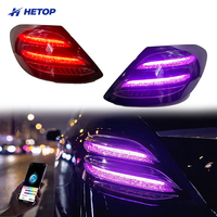 HETOP W213 E-Klasse Upgrade Rückleuchten 2016-2020 Spezielle Maßgefertigte Rückleuchte RGB-Farbe Auto-Heckleuchte Rücklichter DRL für Benz
