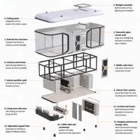 Capsule spatiale personnalisée 2026, nouveau design, étanche et résistante au vent, pour la maison, le bureau, la villa, le camping et les activités de plein air