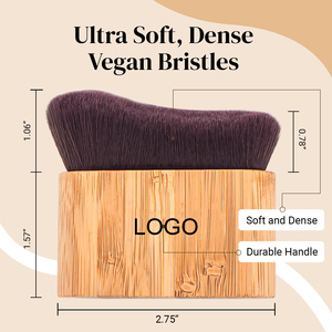 Pinceau Kabuki extra large pour autobronzant avec logo personnalisé, applicateur de maquillage corporel sans soleil pour <span class=keywords><strong>le</strong></span> visage et <span class=keywords><strong>le</strong></span> dos, couvrance sans traces - Product Image 2