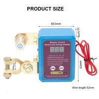 Interrupteur de déconnexion de batterie à distance 12 V avec indicateur de tension LED et interrupteur d'alimentation automatique - Vente chaude