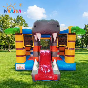 WINSUN Castillo Inflable Pequeño con Forma de Tiburón, Castillo Hinchable, Trampolín - Product Image 1