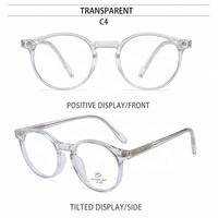 Montures optiques transparentes en acétate pour hommes et femmes, montures de lunettes à bordure complète transparente, tendance de la mode