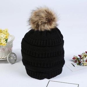 <strong>Free</strong> <strong>Shipping</strong> Winter Beanie <strong>Hat</strong> Custom Labels Women Monogram Woolen Knitted Beanie <strong>Hat</strong> Cap Pom Pom <strong>Hat</strong> M0200 - Product Image 2