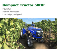 Lansu 60HP Mini tracteur diesel pour petite ferme cultivateur compact utilisé avec prise de force et sous-sol Machine agricole efficace