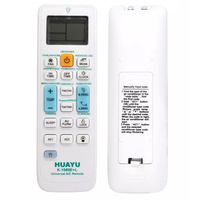 Télécommande universelle pour climatiseur HUAYU K-1089E+L, blanche, 19 boutons, 2 piles AAA, compatible avec toutes les marques courantes
