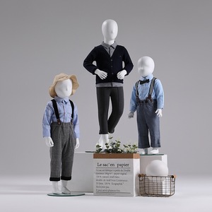 Kidsren's Mannequin Display Stand Clothing Store Model <strong>Dummy</strong> <strong>Plastic</strong> Male and <strong>Female</strong> Props for Store Display - Product Image 1