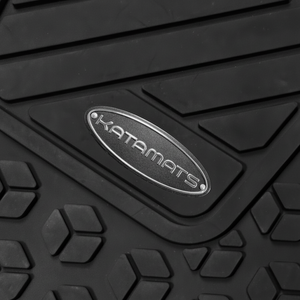 Tapis en caoutchouc imperméables antidérapants 4 pièces tapis de sol de voiture universels inodores faciles à personnaliser pour la plupart des voitures camions SUV - Product Image 1