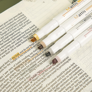 Resaltador Dos en Uno Puntas Punta de cincel y Punta de delineador fino Juego amarillo Marcador a base de agua Sin sangrado Resaltador DE LA Biblia - Product Image 2