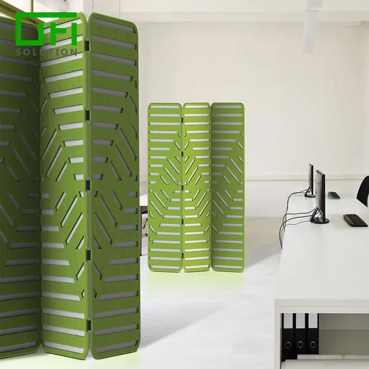 100% Tái Chế Polyester PET Cảm Thấy Acoustic Panels Văn Phòng Di Chuyển Màn Hình Phân Vùng Cách Âm Phòng Divider