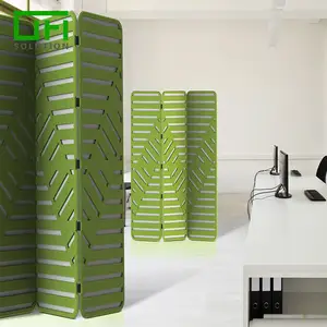 100% Recycle Polyester Pet Voelde Akoestische Panelen Kantoor Beweegbare Scherm Partitie Geluiddichte Scheidingswand