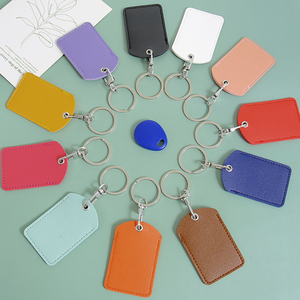 Pendentif porte-clés de voiture en cuir PU de haute qualité, coloré, étanche, bijou créatif - Product Image 4