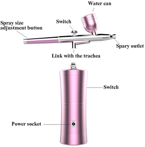 Aérographe <span class=keywords><strong>Pro</strong></span> rechargeable, kits de maquillage à air comprimé, compresseur d'air, pulvérisation portable, mini aérographe pour la beauté et l'usage domestique - Product Image 5