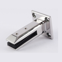 Pinces de verre à verre sans trous Support de support Garde-corps 12mm Clip de verre SS 304 Extérieur Laque Balustrade Main courante Piscine