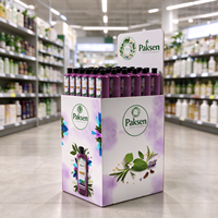 Présentoir en carton ondulé personnalisé OEM pour aliments pour animaux de compagnie (chiens et chats) pour la vente au détail en animaleries