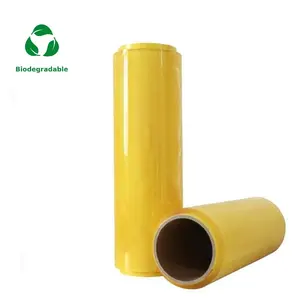 Food grade cling film cling wrap with cutter Biodegradable plastic wrap compostable cling wrap