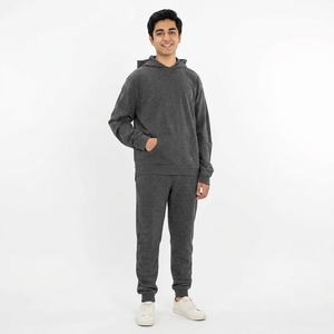 Sweat-shirt à capuche en coton pour homme, tricoté, durable, personnalisable - Product Image 1