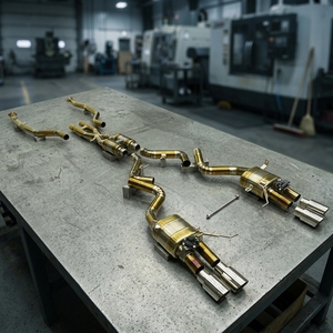 Échappement Catback en alliage de titane haute performance avec tuyau en X pour BMW M3 E90 E92 E93 3.0T 4.0L <span class=keywords><strong>2010</strong></span>-2014, échappement de qualité tuning - Product Image 1