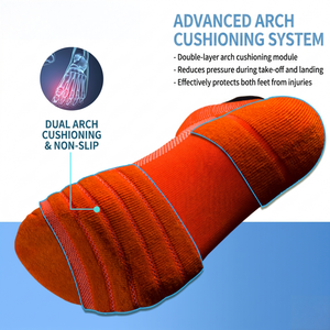 Chaussettes de sport courtes de compression premium anti-ampoules, à séchage rapide, pour la course, le basketball, le cyclisme et la gym, avec languette rembourrée et coupe basse - Product Image 4