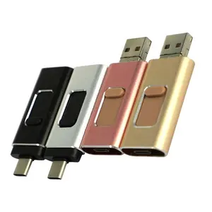 4 in 1 Pen Drive 128GB 64GB 32GB USB2.0 3.0 usb flash drive For phones tablets laptops Multi-function 3in1 dual Pen Drive