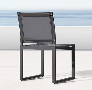 Juego de Sillas de Comedor de Diseño Clásico para Patio, Muebles de Exterior con Marco de Aluminio y Malla Metálica - Product Image 5