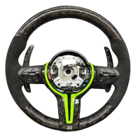 Volant sport en fibre de carbone forgée et cuir pour les séries 3, M6, X5, 7, F80/F10/F12/F20