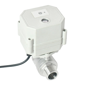 Vanne à boisseau sphérique Wi-Fi Tonhe DN15 en acier inoxydable, double filetage externe, vanne électrique bidirectionnelle pour eau et air - Product Image 3
