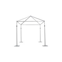 Kit de support de toile de fond ou séparateur de pièce en tuyaux et draperies réglables en hauteur 3M x 3M x 3M