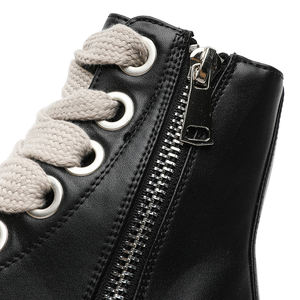 35-45 Fashion New Design Plus Size Men Unisex Trainer Style Sneakers Thick Shoelace and Big Eyelet Sneakers Hip Hop Flat <strong>Shoes</strong> - Product Image 4