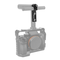 Pince de fixation CNC SLR à trou unique 15 mm avec rail de sécurité NATO et vis 1/4, à dégagement rapide, universelle pour cages de caméra DSLR et poignées supérieures