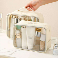 Pochette cosmétique transparente avec fenêtre, étuis personnalisés avec logo, trousse de maquillage, étui cosmétique
