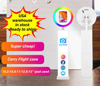 Photomaton iPad pour 1 à 5 personnes, pour mariages, fêtes et événements, personnalisable, écran LED en papier PVE, équipement de photomaton en gros, prêt à être expédié