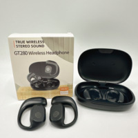 Harga Murah GT280 earbud nirkabel headphone Stereo Noise cancelling dengan Ear hook earphone TWS