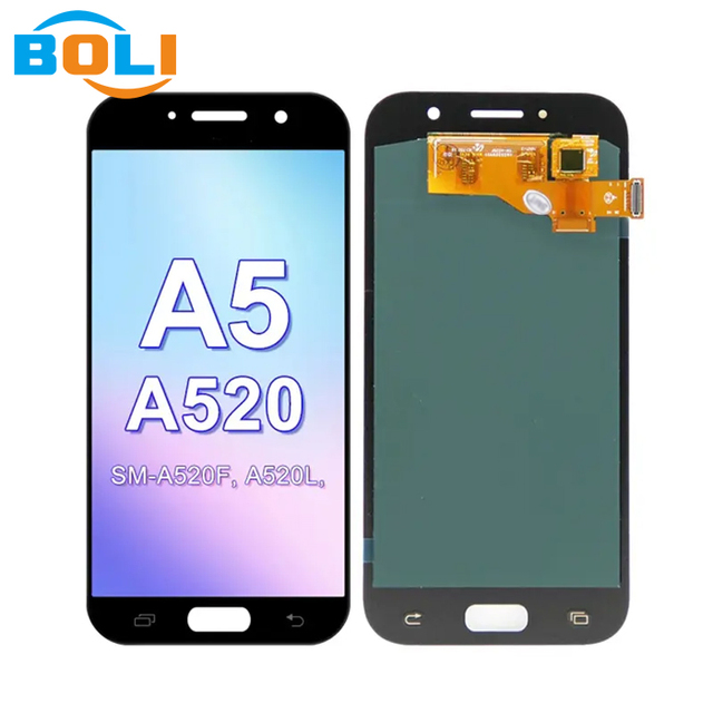 100% Tested LED Touch Screen Digitizer Assembly for for A5 2017 A520 SM-A520F LCD Display Boli Brand 1 Year Warranty