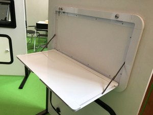 Table de pique-nique <span class=keywords><strong>pliante</strong></span> en aluminium de haute qualité 900x400mm pour camping-car, <span class=keywords><strong>caravane</strong></span>, remorque, camping, conversion - Product Image 5