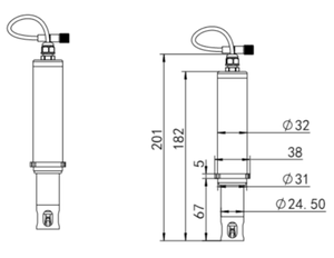 Sensor de conductividad en línea YUANGAN/30 OEM/ODM Transmisor industrial TDS <span class=keywords><strong>4-20mA</strong></span> Salida RS485 Personalizable IP68 - Product Image 4