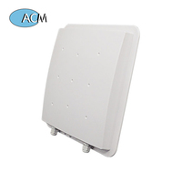Lecteur RFID UHF longue portée 6m, passif, USB, RS232, sortie Wiegand, extérieur, IP67, antenne circulaire intégrée 8dBi, lecteur UHF intégré