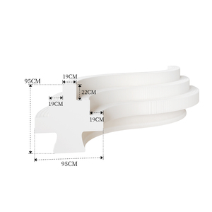 Giấy mới chảy gian hàng gấp di động linh hoạt kệ trưng bày triển lãm hiển thị đứng Thẩm mỹ viện gấp kệ cho showroom - Product Image 6