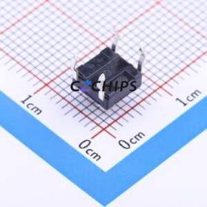 SKHWAQA010 Tactile Switch Through hole Component (THT)-4P,6x6mm Switch Single Pole Single Throw Round Button Through Hole 6mm - Product Image 2