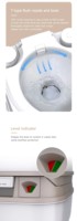 Toilette portable en plastique pour camping avec réservoir, mobile pour camping-car, bateau, caravane, 12L 18L, toilettes pour remorque