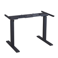 Cadre de bureau électrique à double moteur réglable en hauteur L1050xW700mm H720 1220mm Capacité de charge 200KG Base de table assis-debout en acier à 2 niveaux