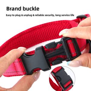 Verstellbares großes kleines Nylon-Halsband für den Golden <span class=keywords><strong>Retriever</strong></span> Atmungsaktives Sandwich Gepolsterte grenz überschreitende Direkt versorgung für Hunde - Product Image 3
