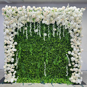 8ft X 8ft Custom 5D Silk and Plastic Flower <strong>Wall</strong> Backdrop Roll-up Wedding Floral Arrangements Floral <strong>Wall</strong> <strong>Decoration</strong> - Product Image 5