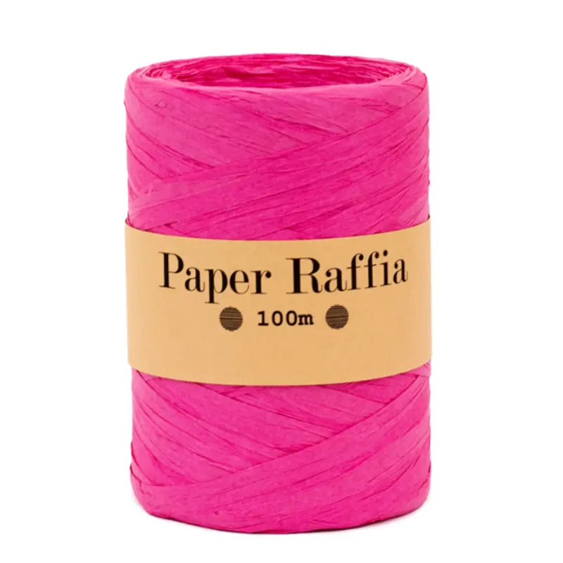 FSC Papier raphia rafia fil raphia torsadé raphia papier raphia pour crochet sac chapeau